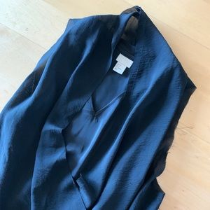 Drapey black dress (very Rick Owens-ish)